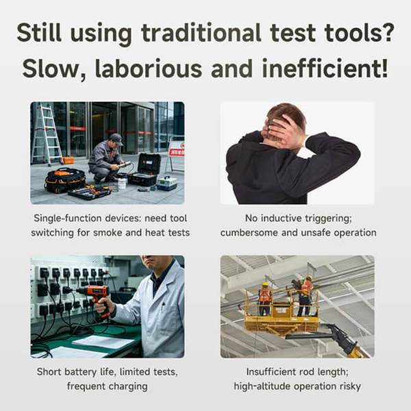 Wholesale Smoke Detector Tester | CE EN14604 UL ETL Certified | Fast Shipping Worldwide
