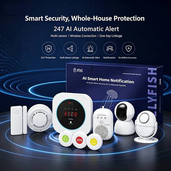 4G Smart Home Fire Safety Kit (No WiFi) export case Brussels