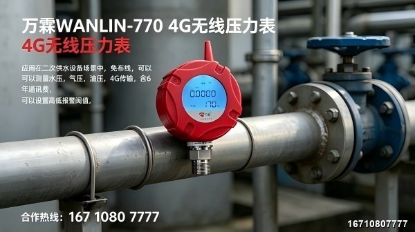 Wanlin NB-IoT Pressure Gauge Real Photo OEM NB-IoT Pressure Gauge Manufacturer, ISO9001 IECEx SIL2, Source Factory Direct