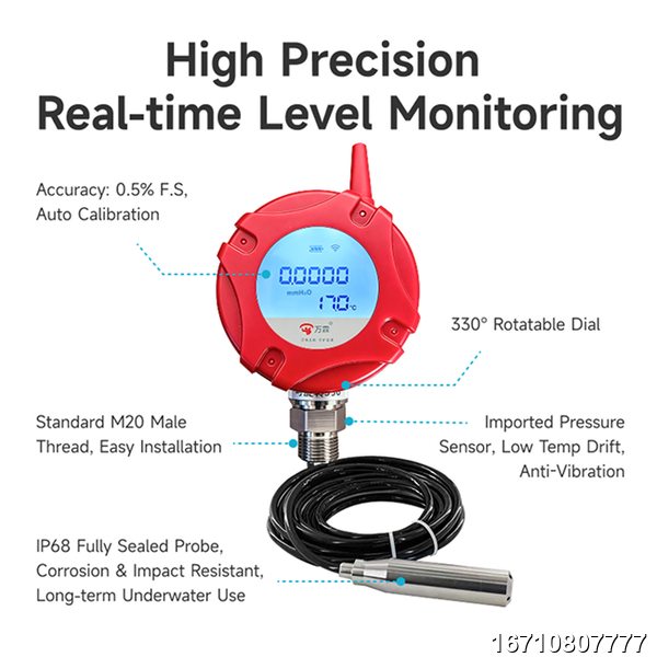 4G Pressure Transmitter by Wanlin Fire Control 4G Pressure Transmitter product image