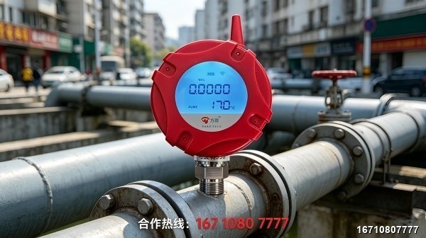 NB-IoT Peak Water Supply Pressure Monitor Product Image — Wanlin Fire Protection Peak Water Supply Pressure Monitor