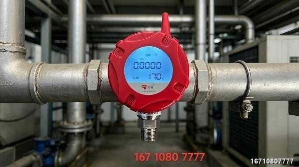 LoRaWAN 4G Full-Band Pressure Gauge Product Image — Wanlin Fire Protection 4G Full-Band Pressure Gauge