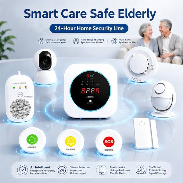 AI Smart Kitchen Gateway for Elderly Safety Product Image — Wanlin Fire Protection silver economy investment