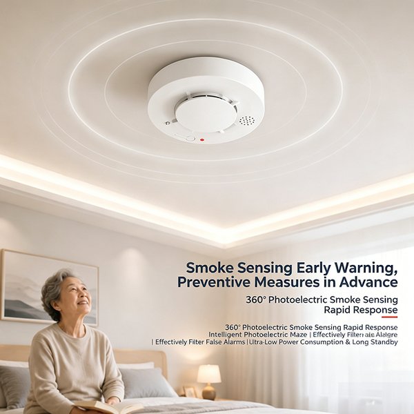 Wireless Water Leak Alarm for Senior Homes Product Image — Wanlin Fire Protection age-friendly kitchen safety
