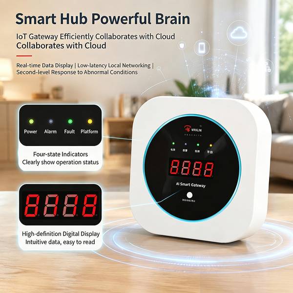 AI Smart Kitchen Gateway for Elderly Safety Product Image — Wanlin Fire Protection elderly sleep monitor
