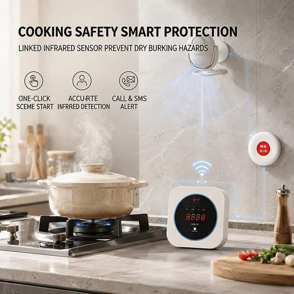 4G Smart Smoke Detector for Elderly Care Product Image — Wanlin Fire Protection elderly sleep monitor