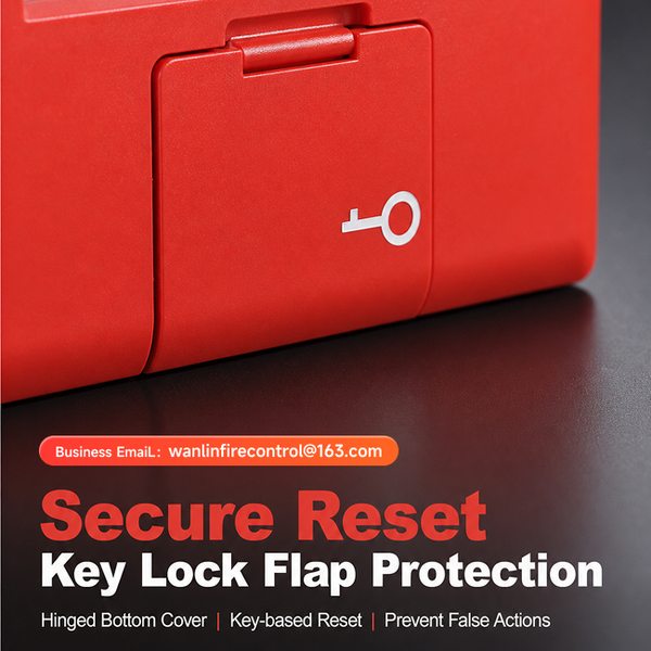 LoRaWAN 868/915MHz LoRaWAN Manual Call Point Product Image — Wanlin Fire Protection manual call point for walk in closet