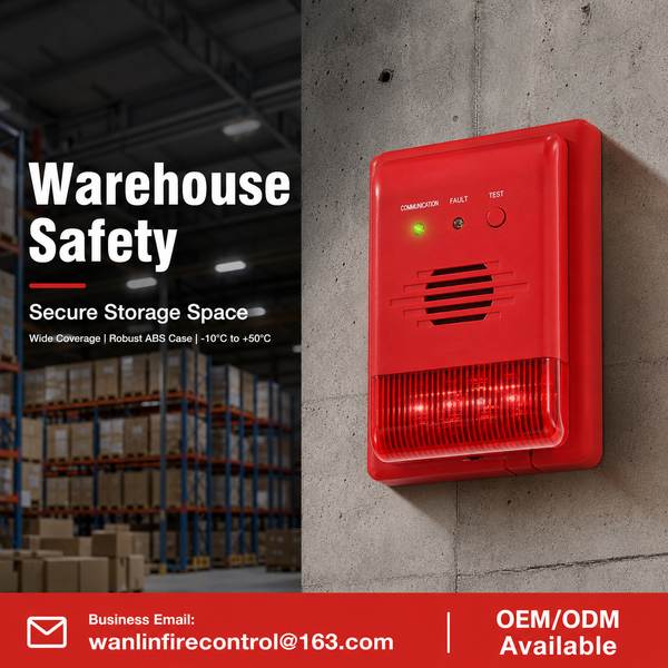 Addressable Loop + 4G LTE Backup Addressable Sounder Strobe Product Image — Wanlin Fire Protection sounder strobe alarm for life safety