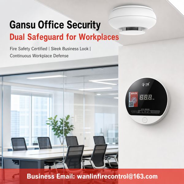 RF 433MHz Mesh + 4G LTE Backup Wireless Interconnected CO Alarm System Product Image — Wanlin Fire Protection sealed battery CO detector