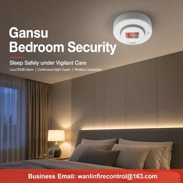 LoRaWAN 868/915MHz LoRaWAN CO Detector Product Image — Wanlin Fire Protection app controlled CO alarm
