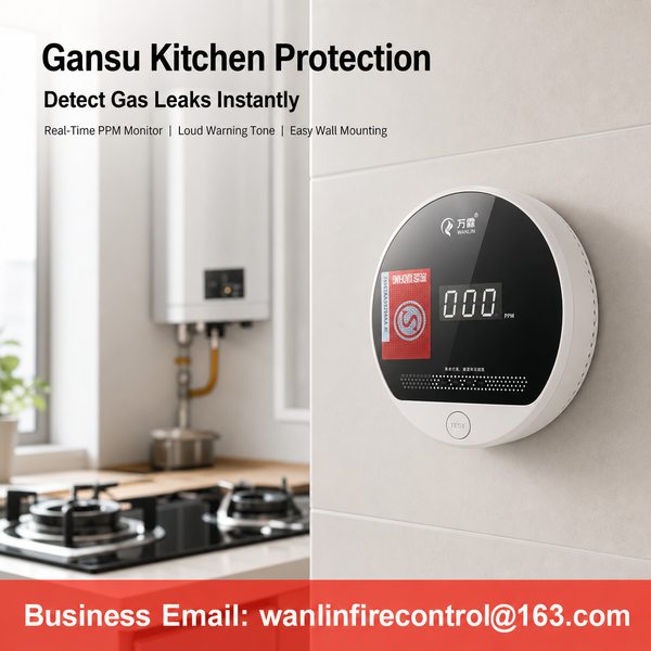 WiFi + Bluetooth 5.2 Smart CO Detector with App Product Image — Wanlin Fire Protection elevator CO detector