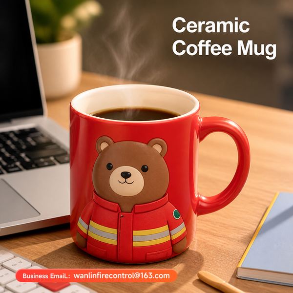 Xiao Bear Premium Collector Edition Fire Hero Plush with Gear Set Product Image — Wanlin Fire Protection cute fire safety plush