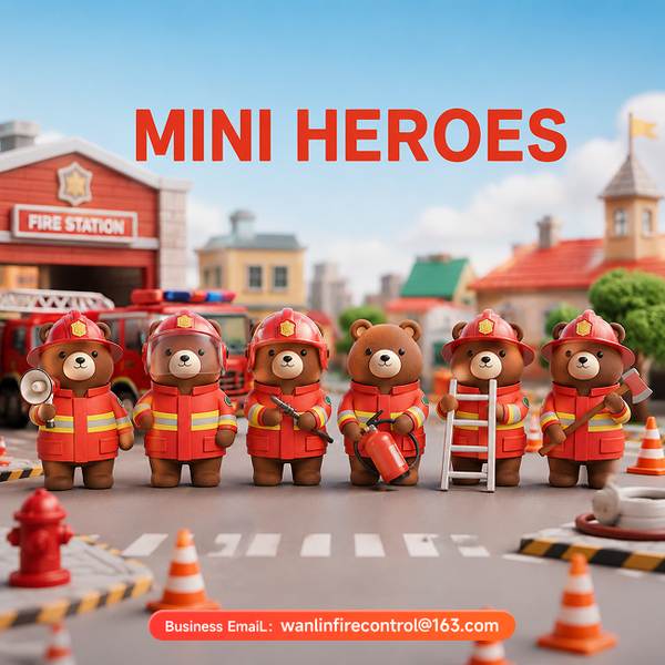Xiao Bear Classic Fire Safety Mascot Plush Doll Product Image — Wanlin Fire Protection fire safety children's ambassador