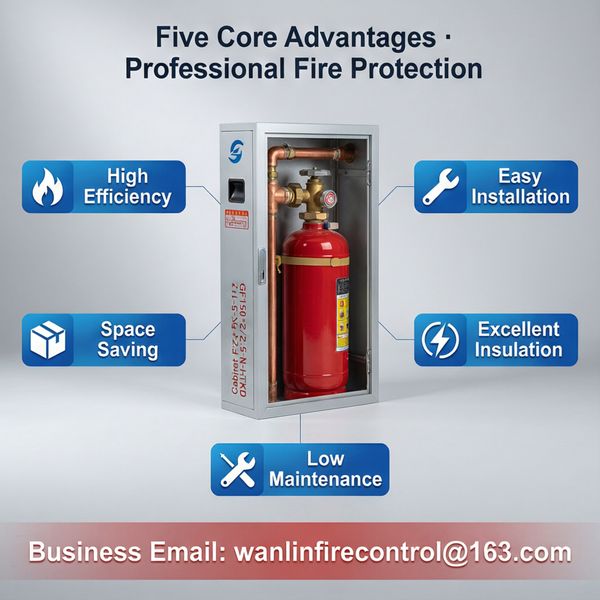 Portable Perfluorohexanone Fire Extinguisher Product Image — Wanlin Fire Protection Novec 1230 for Angola