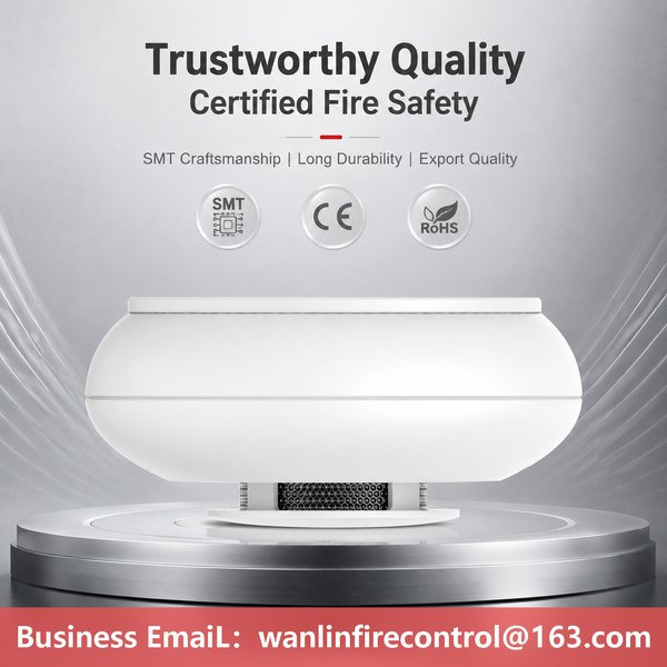4G Dual-Spectrum Smoke Detector Product Image — Wanlin Fire Protection Caribbean smoke detector market