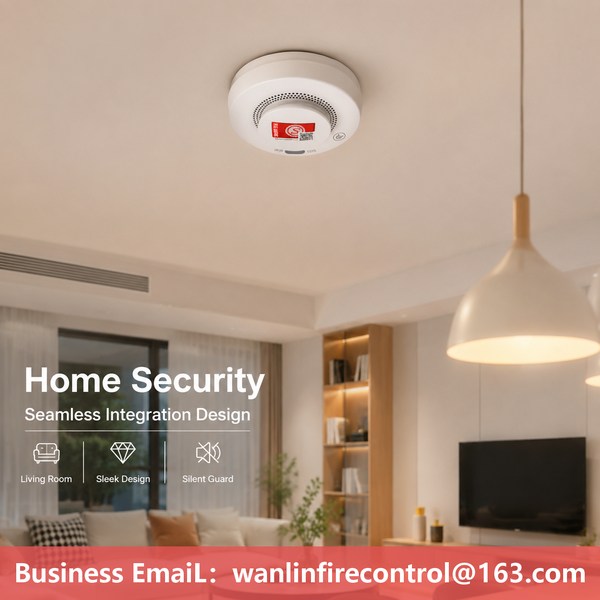 AI-Powered 4G Smart Smoke Detector Product Image — Wanlin Fire Protection China CCCF smoke alarm
