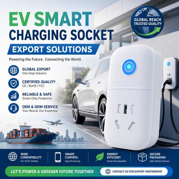 dual relay smart socket: EV Smart Charging Sockets by Wanlin Fire Control