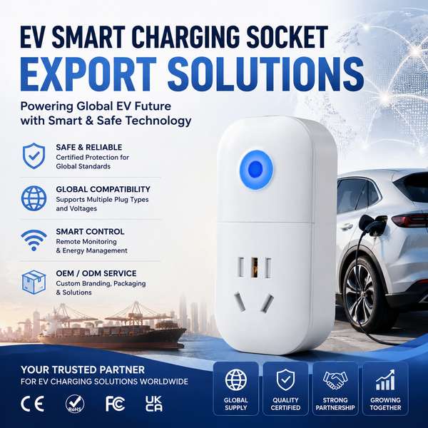 flame retardant smart plug with overload protection: EV Smart Charging Sockets by Wanlin Fire Contro