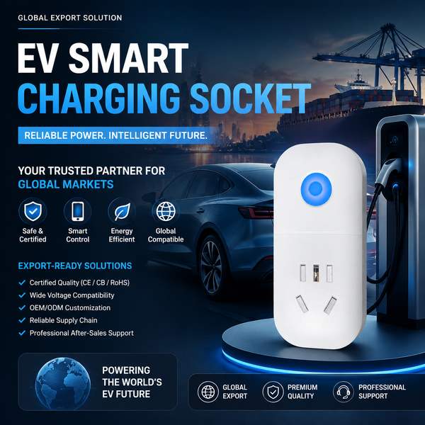 dual smart socket WiFi: EV Smart Charging Sockets by Wanlin Fire Control