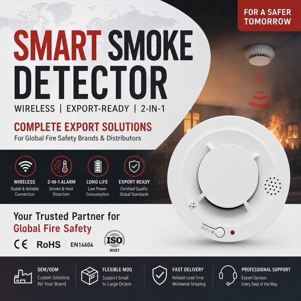 Smoke and heat alarm for UAE: Premium Quality by Wanlin Fire Equipment China Factory-Product Center-natural gas alarm, gas leak detector, methane sensor, combustible gas alarm, LPG detection device-natural gas alarm, gas leak detector, methane sensor, combustible gas alarm, LPG detection device