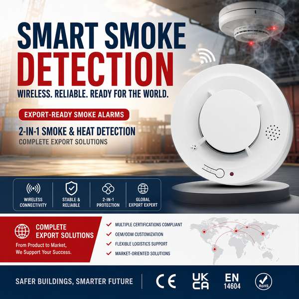 Best Cloud-Connected Smoke Alarm Manufacturer | Slovenia Export - CE/FCC/RoHS Wanlin
