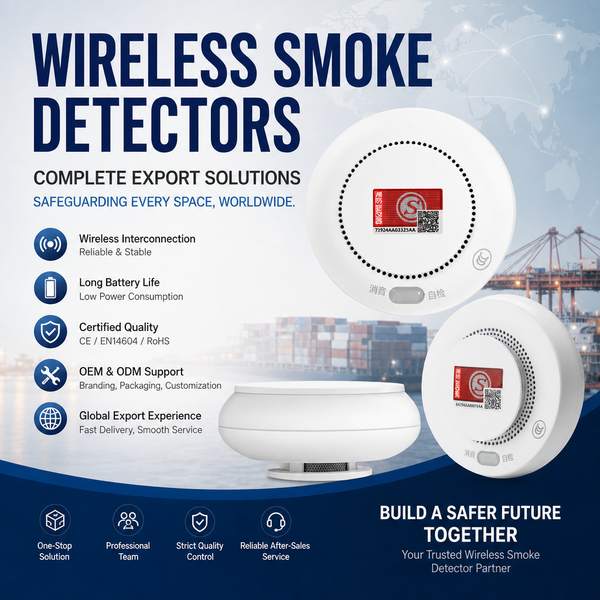 Wanlin Fire WL-SD-500 Smart Smoke Detector — 4G NB-IoT Connected Fire Safety Manufacturing Excellence WL-SD-500 Smart Smoke Detector for Thessaloniki