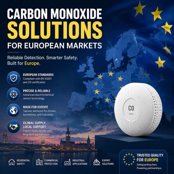 Best Battery Operated CO Detector with 10-Year Sealed Battery Manufacturer | Poland Export - CE Certified Wanlin