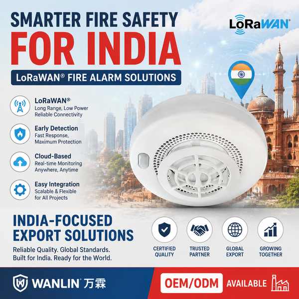 EN54 Certified Multi-Criteria Fire Detector - Wanlin LoRaWAN Fire Alarm Device Best EN54 Certified Multi-Criteria Fire Detector Manufacturer | Visakhapatnam India Export - EN54 Certified Wanlin