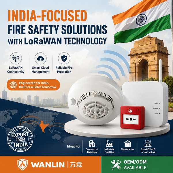 High quality low price LoRaWAN fire detector for Port Blair: Premium Quality by Wanlin China Factory