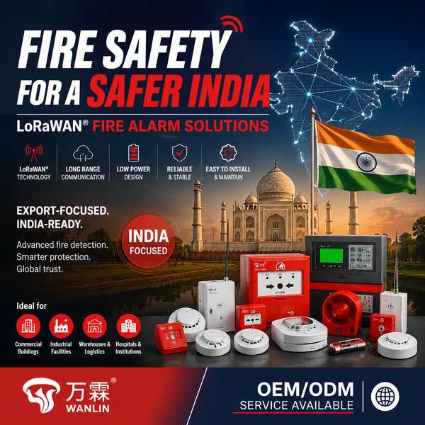 LoRaWAN Manual Call Point - Wanlin LoRaWAN Fire Alarm Device Best LoRaWAN Manual Call Point Manufacturer | Pune India Export - EN54 Certified Wanlin