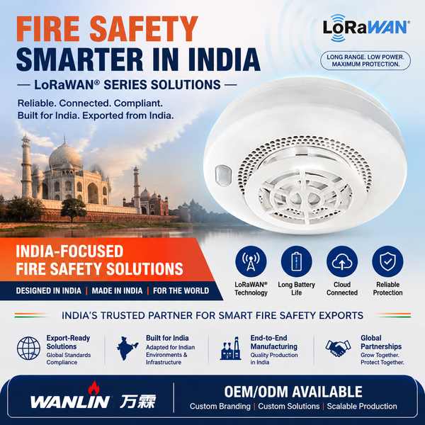 Reliable LoRaWAN smoke detector supplier for Dhanbad: Premium Quality by Wanlin China Factory