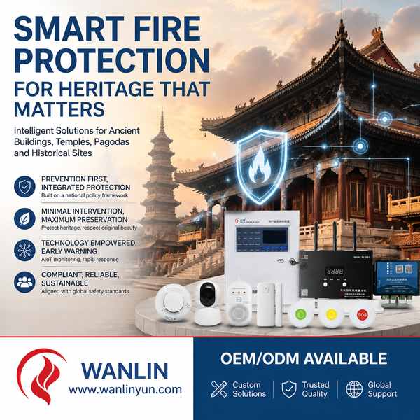 Heritage building fire alarm system for South Korea: Smart Heritage Fire Protection Partner in China-Product Center-China fire laboratory, State Key Laboratory of Fire Science, fire testing center, fire research inst-China fire laboratory, State Key Laboratory of Fire Science, fire testing center, fire research institute, fire equipment calibration lab