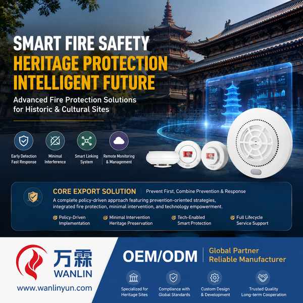 Wanlin Fire WL-HF900 — Heritage Building Smart Fire Retrofit, Non-Invasive Wireless Detection Manufacturing WL-HF900 Wireless Heritage Fire Detection for Basel
