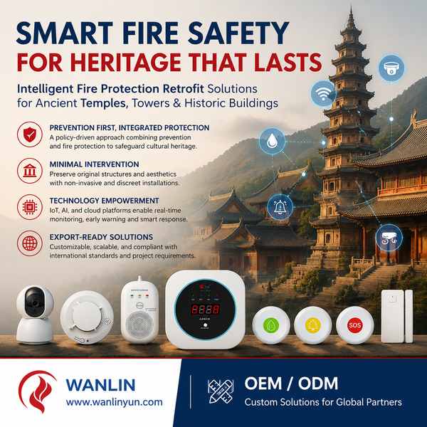 Bell tower fire alarm for Gulf Cooperation Council: Smart Heritage Fire Protection Partner in China