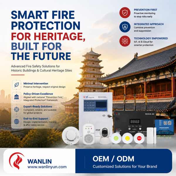 Wireless CO Detector for Heritage Buildings - Wanlin Fire Heritage Fire Protection OEM Manufacturer in China Best Wireless CO Detector for Heritage Buildings Manufacturer | Kyoto, Japan - CE RoHS Wanlin Fire