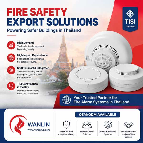 Best Addressable Fire Alarm Control Panel Manufacturer | Buriram, Thailand - TISI CE RoHS Wanlin Fire