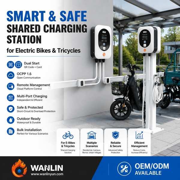 Best Curbside Charging Post for E-Bikes Manufacturer | Ipoh, Malaysia - CE RoHS Wanlin