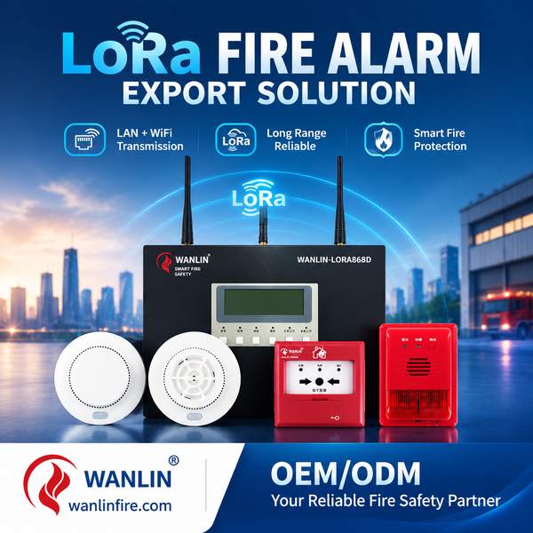 wireless fire alarm device (Wholesale): LoRaWAN Fire Alarm Export by Wanlin China Factory