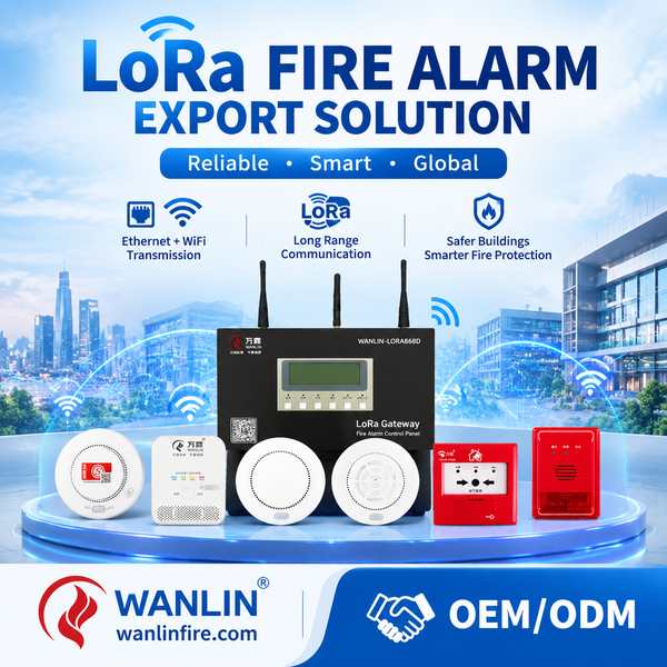 LoRaWAN smoke detector UL 268 (Trade Price): LoRaWAN Fire Alarm Export by Wanlin China Factory