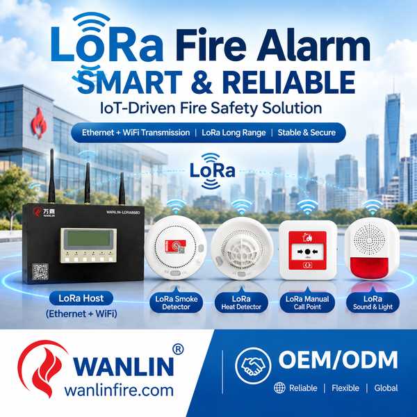 LoRa smoke detector for Indonesia Buyers: LoRaWAN Fire Alarm Export by Wanlin China Factory