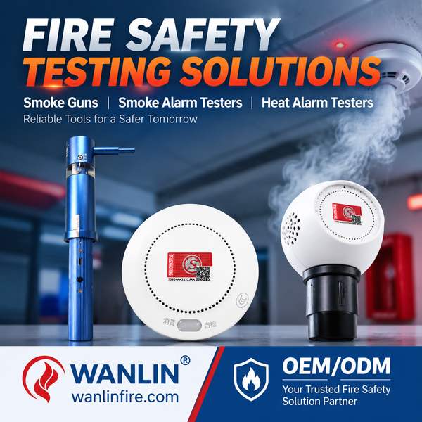 WFT-700 smart data-logging detector tester with Bluetooth app and test report for Dubai Fire Testing