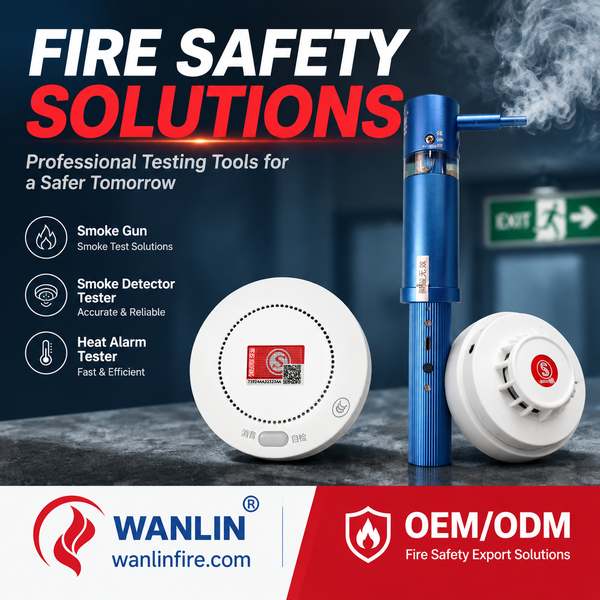 WFT-500 combined smoke and heat detector tester 2-in-1 for Phoenix Fire Testing