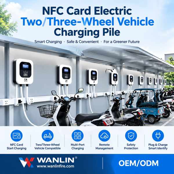 NFC 3.3kW EV charger for Laos Buyers: NFC EV Charging Station for Two-Wheeler Three-Wheeler Export b-Product Center-Networked Fire Alarm Device, Connected Fire Alarm Equipment, IoT Fire Safety Device, Interconnected-Networked Fire Alarm Device, Connected Fire Alarm Equipment, IoT Fire Safety Device, Interconnected Fire Detector, Smart Networked Fire Protection Device