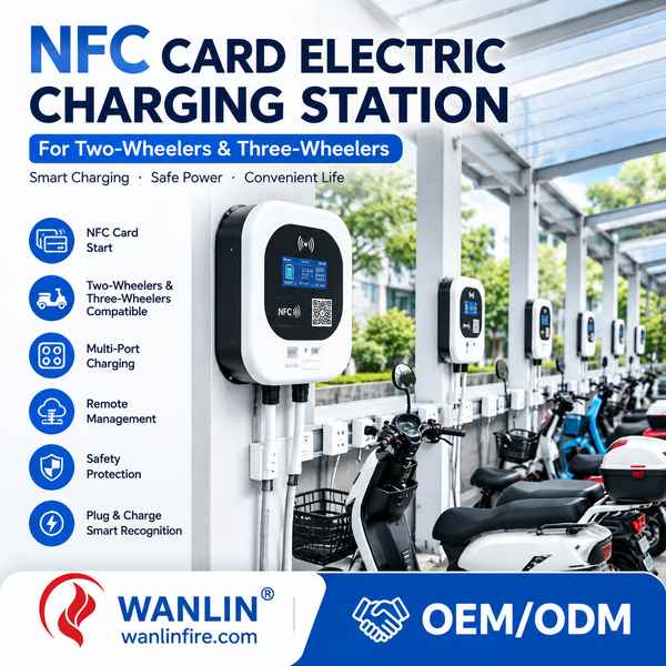 E-Rickshaw NFC Charging Pile - Wanlin Fire NFC EV Charger OEM Manufacturer in China Best E-Rickshaw NFC Charging Pile Manufacturer | Singapore, Singapore - CE RoHS Wanlin