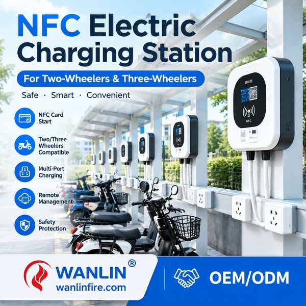 WEC-700 Twelve-Socket Housing and Condo Charging Cabinet — 11 kW AC / 12 sockets, Factory Direct EV Charging Tariff for Sihanoukville, Cambodia