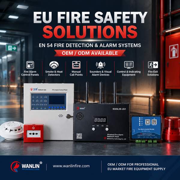 WF-900 Wireless Fire Detection Mesh Network with Translator — EN 54 / CPR / CE / UKCA, Factory Direct Sounder with Message Recording for Barcelona, Spain