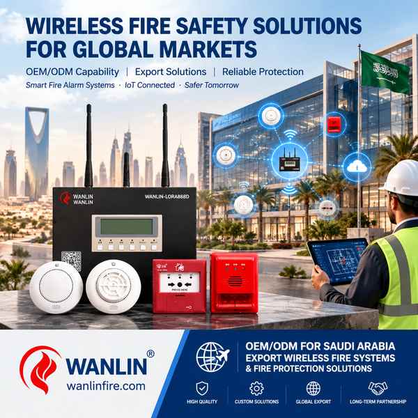 Wireless visual alarm device VAD for Morocco Buyers: Wireless Fire Alarm System Export to Saudi Arab