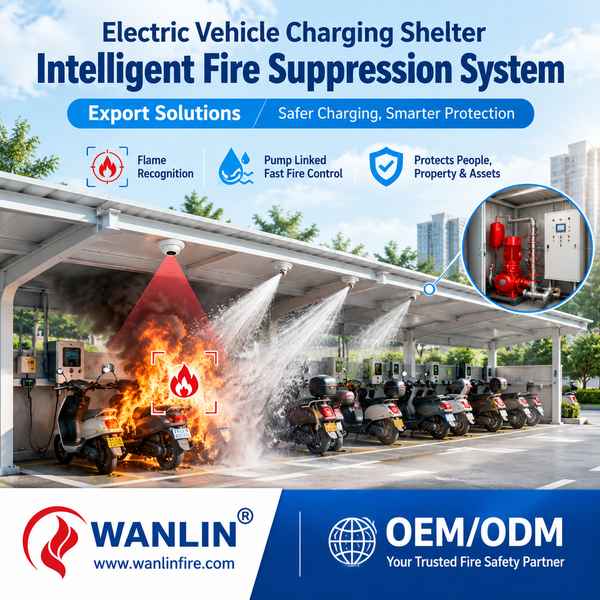 E-bike Fire Suppression System e-bike shelter fire suppression system for Kuala Lumpur, Malaysia