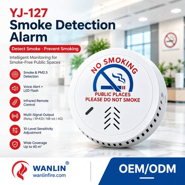 Smoking alarm agent wanted for Amsterdam Buyers: Smoking Detection Alarm Export from Wanlin China Fa-Product Center-