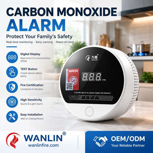 Camper CO detector for Hanoi Buyers: Carbon Monoxide Alarm Export from Wanlin China Factory